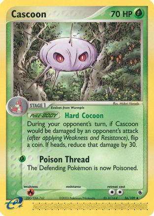Cascoon (26) [Ruby and Sapphire] Reverse Holofoil
