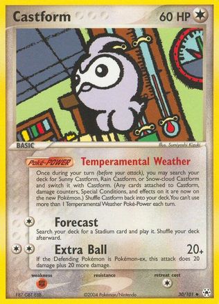 Castform (30) [Hidden Legends] Reverse Holofoil