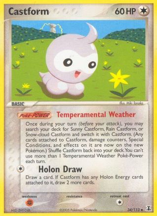 Castform (34) [Delta Species] Reverse Holofoil