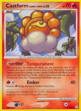 Castform Sunny Form (51) [Legends Awakened] Reverse Holofoil