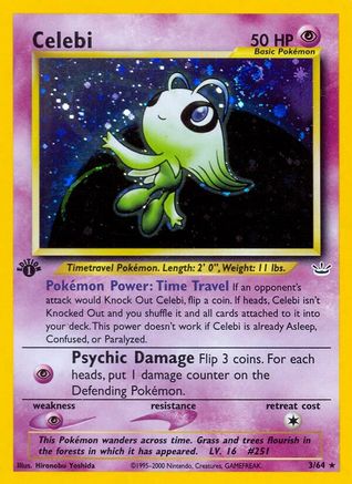 Celebi (3) (3) [Neo Revelation] 1st Edition Holofoil