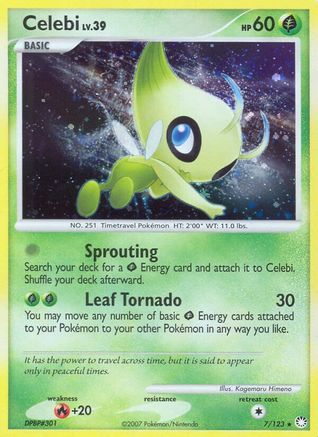Celebi (7) [Mysterious Treasures] Reverse Holofoil