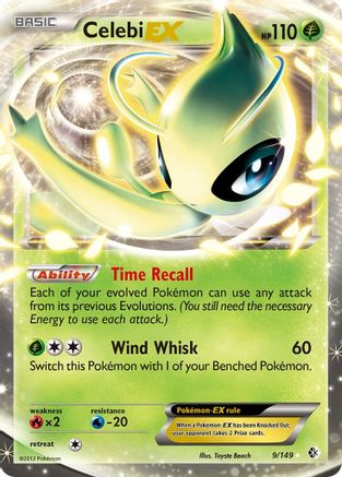 Celebi EX (9) [Boundaries Crossed] Holofoil
