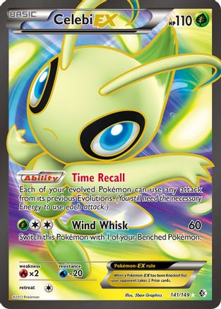 Celebi EX (141 Full Art) (141) [Boundaries Crossed] Holofoil