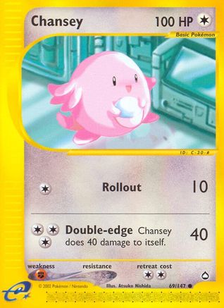 Chansey (69) [Aquapolis] Reverse Holofoil