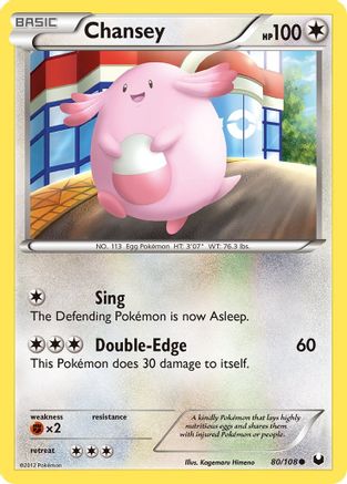 Chansey (80) (80) [Dark Explorers] Reverse Holofoil