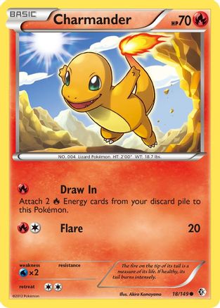 Charmander (18) [Boundaries Crossed] Reverse Holofoil