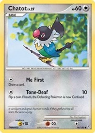 Chatot (74) [Diamond and Pearl] Reverse Holofoil
