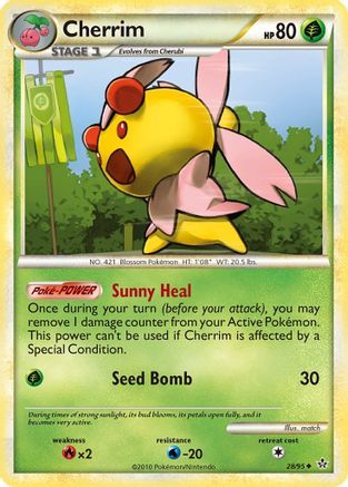 Cherrim (28) [Unleashed] Reverse Holofoil