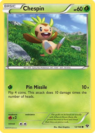 Chespin (12) [XY Base Set]