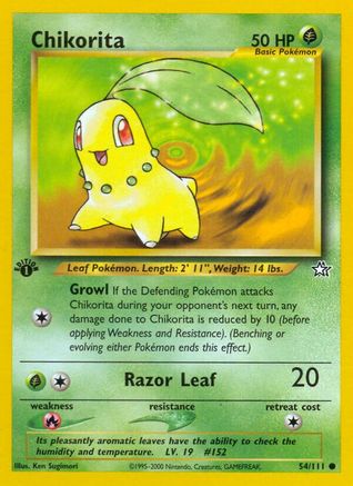 Chikorita (54) (54) [Neo Genesis] 1st Edition