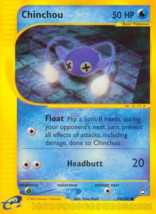 Chinchou (70) (70) [Aquapolis] Reverse Holofoil