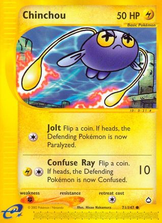 Chinchou (71) (71) [Aquapolis] Reverse Holofoil