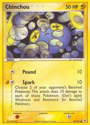 Chinchou - 56/101 (56) [Hidden Legends] Reverse Holofoil