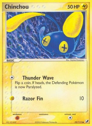 Chinchou (52) [Unseen Forces] Reverse Holofoil