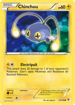 Chinchou (55) [Boundaries Crossed] Reverse Holofoil
