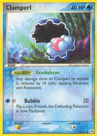 Clamperl (58) [Hidden Legends] Reverse Holofoil