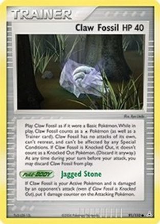 Claw Fossil (91) [Holon Phantoms] Reverse Holofoil