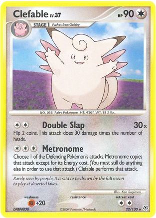 Clefable (22) [Diamond and Pearl] Reverse Holofoil