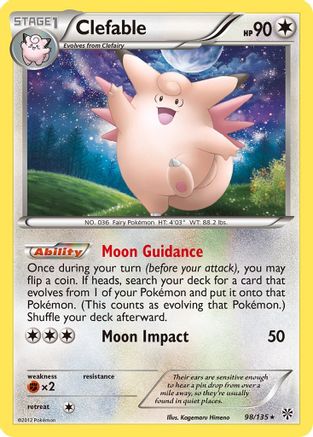 Clefable (98) [Plasma Storm] Reverse Holofoil
