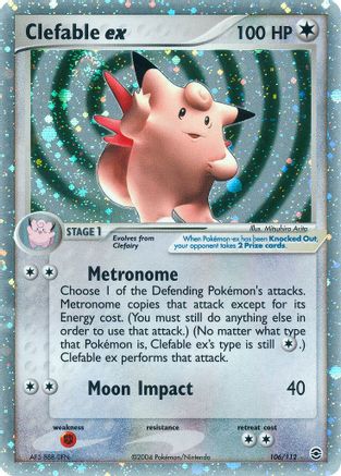 Clefable ex (106) [FireRed & LeafGreen] Holofoil