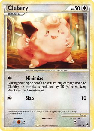 Clefairy (54) [Call of Legends] Reverse Holofoil
