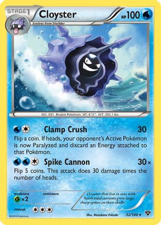 Cloyster (32) [XY Base Set]