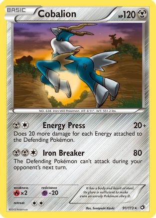 Cobalion (91) [Legendary Treasures] Reverse Holofoil