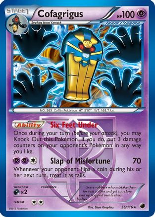 Cofagrigus (Team Plasma) (56) (56) [Plasma Freeze] Reverse Holofoil