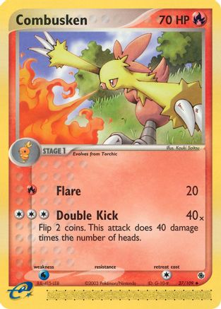 Combusken - 27/109 (27) [Ruby and Sapphire] Reverse Holofoil