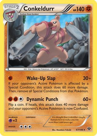 Conkeldurr (67) [XY Base Set] Reverse Holofoil