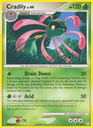 Cradily (21) [Legends Awakened] Reverse Holofoil