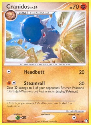 Cranidos (43) [Mysterious Treasures] Reverse Holofoil
