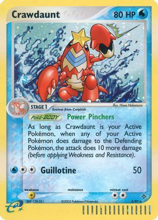 Crawdaunt - 3/97 (3) [Dragon] Holofoil