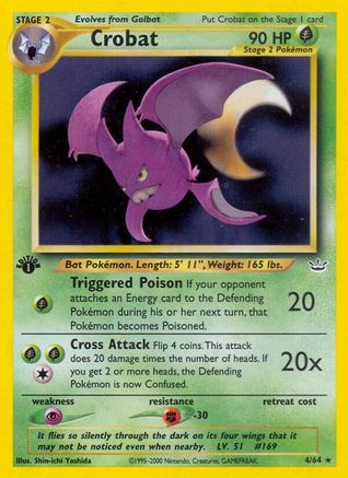 Crobat (4) [Neo Revelation] Unlimited Holofoil
