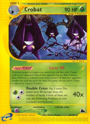 Crobat (6) (6) [Skyridge] Reverse Holofoil