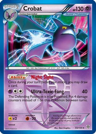 Crobat (Team Plasma) (55) [Plasma Storm] Holofoil