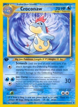 Croconaw (31) (31) [Neo Genesis] 1st Edition
