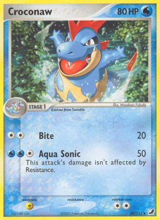 Croconaw (38) [Unseen Forces] Reverse Holofoil