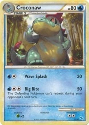 Croconaw (#17) (17) [HGSS Trainer Kit: Gyarados & Raichu]