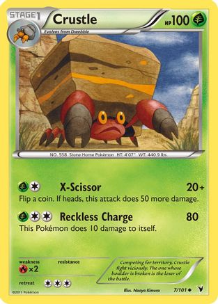 Crustle (7) [Noble Victories] Reverse Holofoil