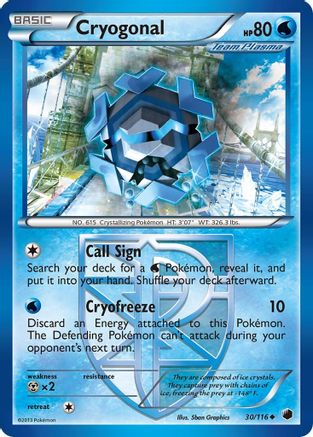 Cryogonal (Team Plasma) (30) [Plasma Freeze]