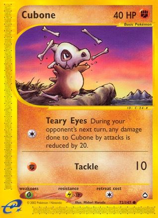 Cubone (72) [Aquapolis]