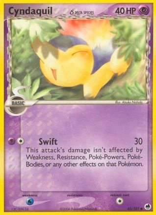 Cyndaquil (Delta Species) (45) [Dragon Frontiers]