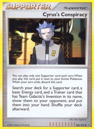 Cyrus's Conspiracy (105) [Platinum] Reverse Holofoil