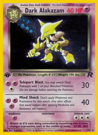 Dark Alakazam (1) (1) [Team Rocket] Unlimited Holofoil
