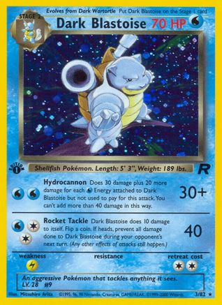Dark Blastoise (3) (3) [Team Rocket] Unlimited Holofoil