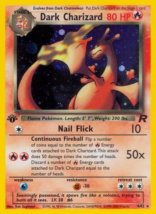 Dark Charizard (4) (4) [Team Rocket] 1st Edition Holofoil