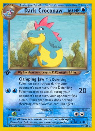 Dark Croconaw (32) [Neo Destiny] 1st Edition