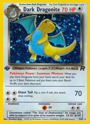 Dark Dragonite (5) (5) [Team Rocket] Unlimited Holofoil